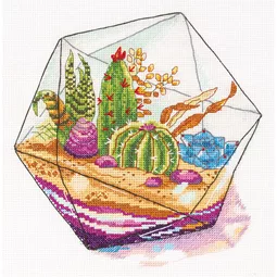Panna Plant Terrarium Cross Stitch Kit