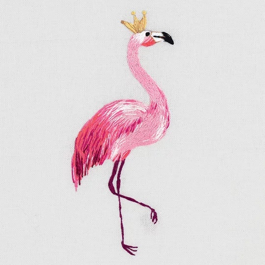 Image 1 of Panna Flamingo Embroidery Kit