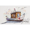 Image of Panna Fishing Boat Cross Stitch Kit