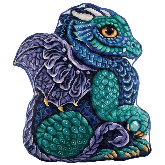 Image 1 of Panna Dragon Pillow Cross Stitch Kit