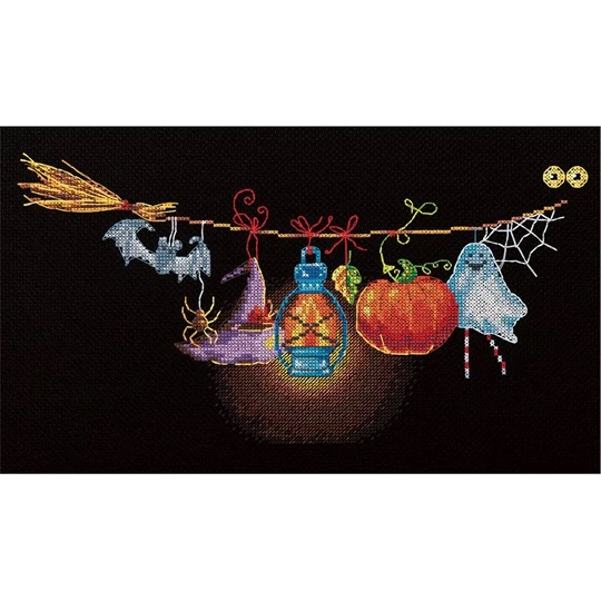 Image 1 of Panna Halloween Banner Cross Stitch Kit