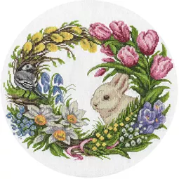 Panna Spring Wreath Cross Stitch Kit