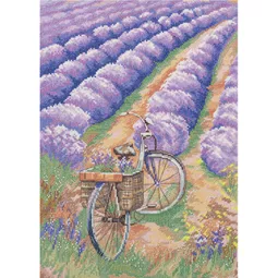 Panna Lavender Field Cross Stitch Kit