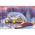 Image of Panna Winter Cottage Christmas Cross Stitch Kit