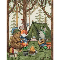 Panna Woodland Camping Cross Stitch Kit