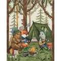 Image of Panna Woodland Camping Cross Stitch Kit