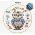 Image of DMC Folk Owl Cross Stitch Kit