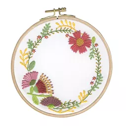DMC Autumn Flowers Embroidery Kit