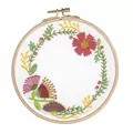 Image of DMC Autumn Flowers Embroidery Kit