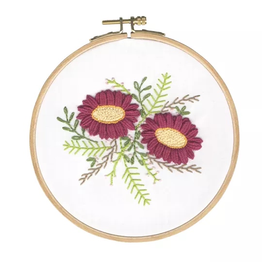 Image 1 of DMC Wild Dahlias Embroidery Kit