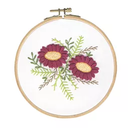 DMC Wild Dahlias Embroidery Kit