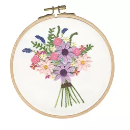 DMC Cosmos Bouquet Embroidery Kit