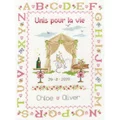 Image of DMC Happily Ever After Wedding Sampler Cross Stitch Kit