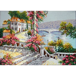 Gobelin-L Lakeside Terrace Tapestry Canvas