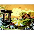 Image of Gobelin-L Farmhouse Well Tapestry Canvas