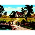Image of Gobelin-L Summer Cottage Tapestry Canvas
