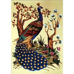 Diamant Peacock Garden Tapestry Canvas