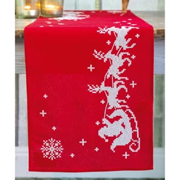 Vervaco Sleigh Runner Christmas Cross Stitch Kit