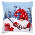 Image of Vervaco Apres Ski Gnome Cushion Christmas Cross Stitch Kit