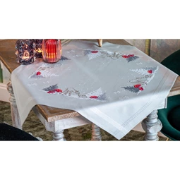 Vervaco Christmas Landscape Tablecloth Cross Stitch Kit