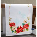 Image of Vervaco Christmas Flowers Runner Cross Stitch Kit