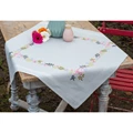 Image of Vervaco Flowers and Leaves Tablecloth Embroidery Kit