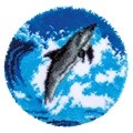 Image of Vervaco Dolphin Latch Hook Rug Latch Hook Rug Kit