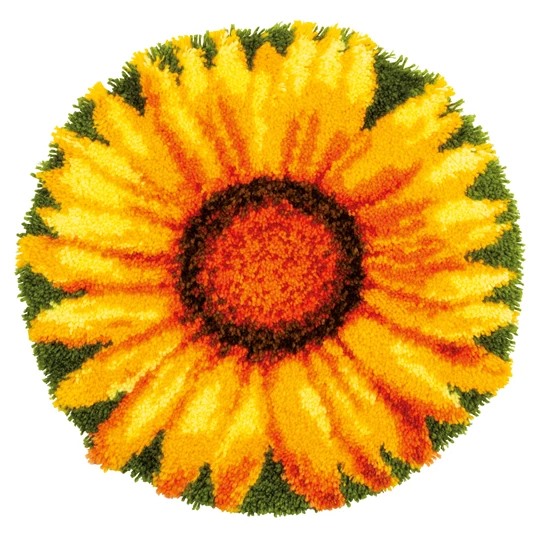 Image 1 of Vervaco Sunflower Latch Hook Rug Latch Hook Rug Kit