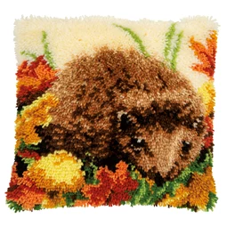 Hedgehog Latch Hook Cushion