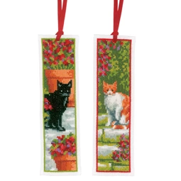 Vervaco Cats Bookmarks Cross Stitch Kit