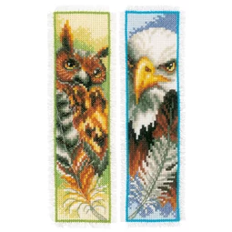 Vervaco Eagle and Owl Bookmarks Cross Stitch Kit