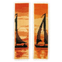 Vervaco Sailing at Sunset Bookmarks Cross Stitch Kit