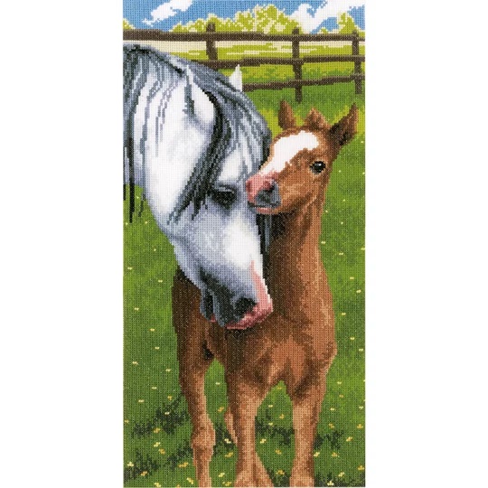 Image 1 of Vervaco Horse and Foal Cross Stitch Kit