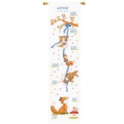 Vervaco Forest Friends Height Chart Cross Stitch Kit