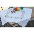 Image of Vervaco Fresh Flowers Tablecloth Cross Stitch Kit