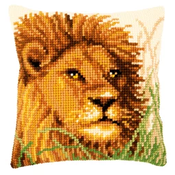 Vervaco Lion Cushion Cross Stitch Kit
