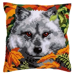 Vervaco Wolf Cushion Cross Stitch Kit