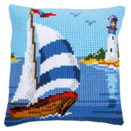 Vervaco Sailboat Cushion Cross Stitch Kit