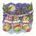 Image of Heritage Christmas Hoot- Aida Cross Stitch Kit