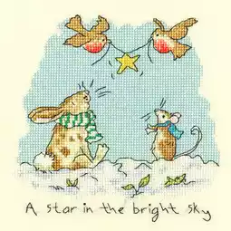 Bothy Threads Star in the Bright Sky Christmas Cross Stitch Kit