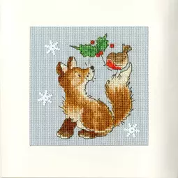 Bothy Threads Christmas Friends Christmas Card Making Cross Stitch Kit