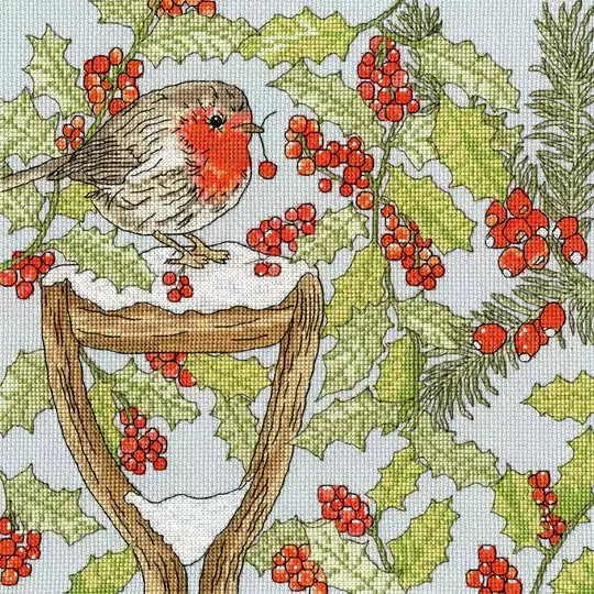 Image 1 of Bothy Threads Christmas Garden Cross Stitch Kit