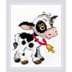 RIOLIS Calf with a Bell Cross Stitch Kit