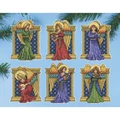 Image of Design Works Crafts Medieval Angels Ornaments Christmas Cross Stitch Kit