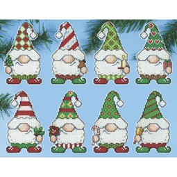 Design Works Crafts Gnomes Ornaments Christmas Cross Stitch Kit