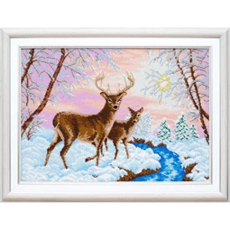 VDV Deer in Winter Embroidery Kit
