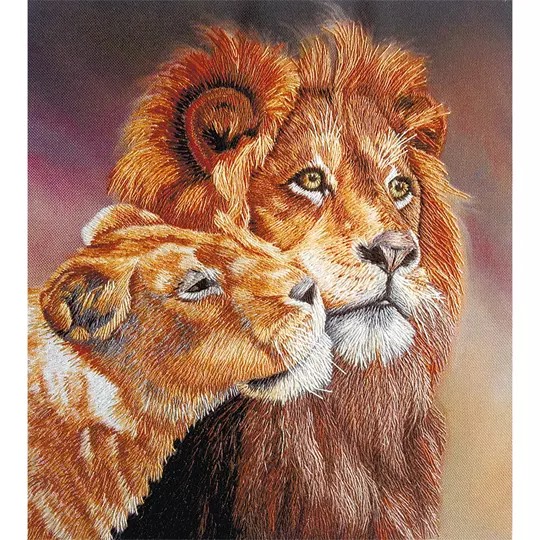 Image 1 of Panna Lions Embroidery Kit