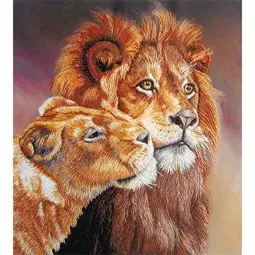 Embroidery Lions
