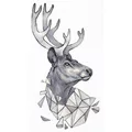 Image of Panna Geometry Deer Cross Stitch Kit