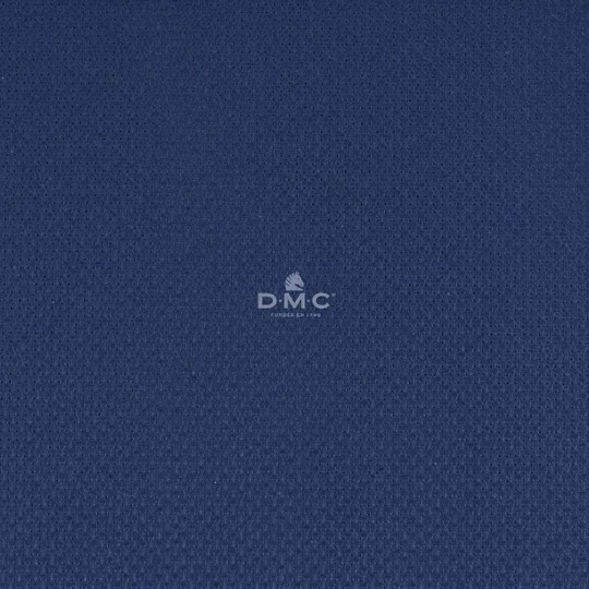 Image 1 of DMC 14 Count Aida 336 - Dark Blue Small Fabric